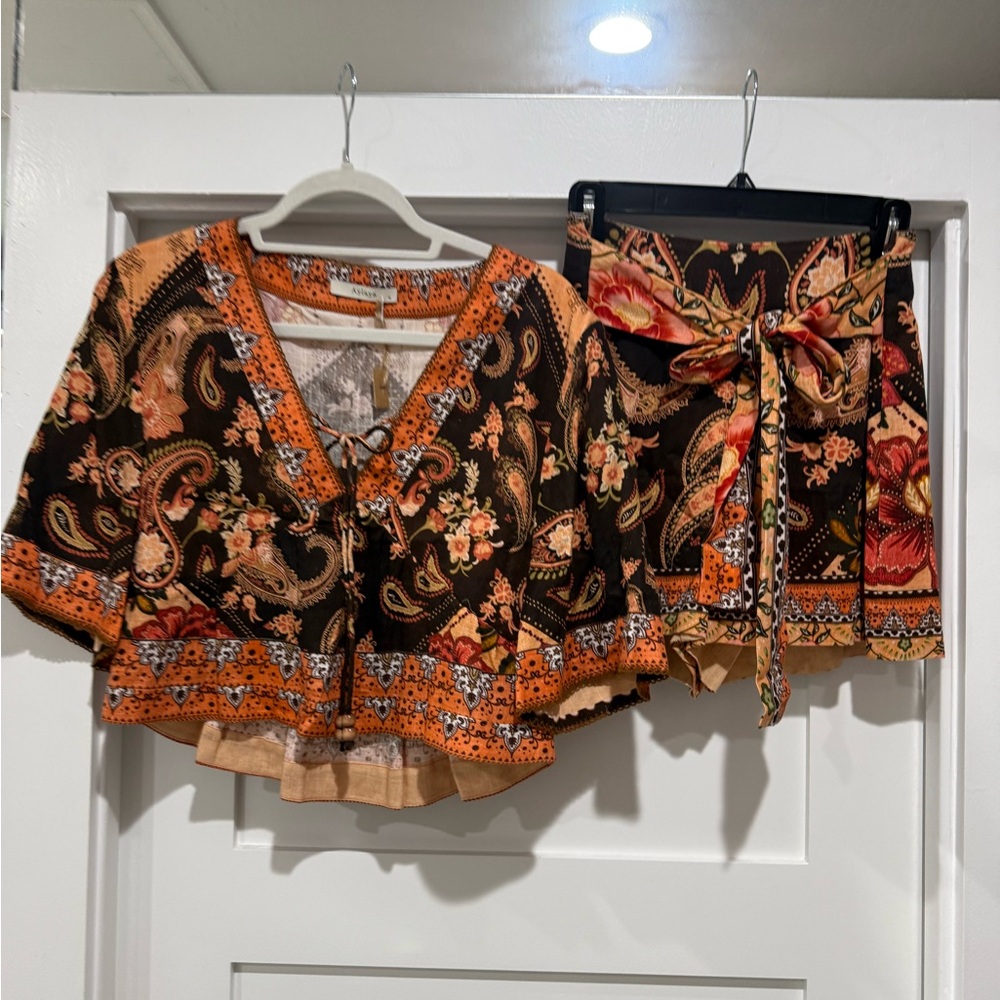 Aylaya matching top and shorts.  Size Small.  Never worn.